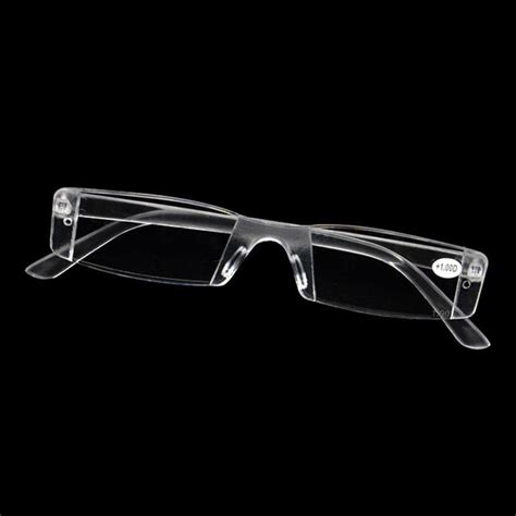 Buy Clear Rimless Reading Glasses Presbyopia Diopter Eyeglasses At Affordable Prices — Free