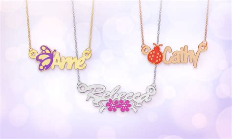 Personalized Kids Name Necklace Groupon Goods