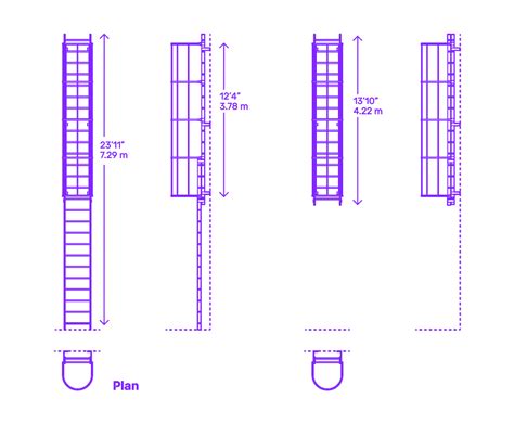 Access Ladders Dimensions Drawings Dimensions