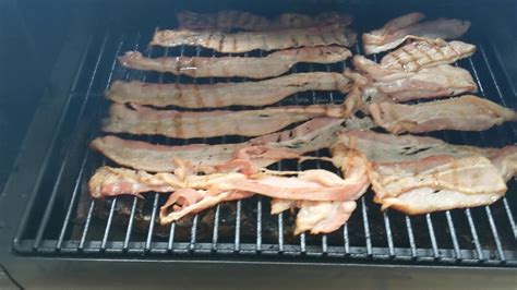 Smoking That Bacon Traeger Grill Youtube