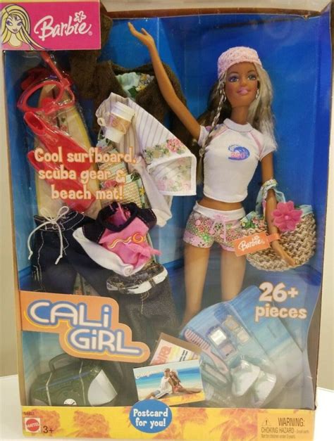 2003 Cali Girl Cool Surfboard Barbie Toy Sisters