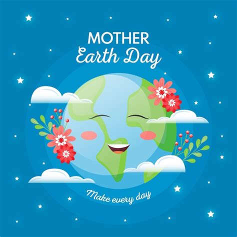 Free Vector Hand Drawn Mother Earth Day