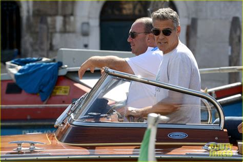 George Clooney Boats Around Venice With Rande Gerber Photo 2942700