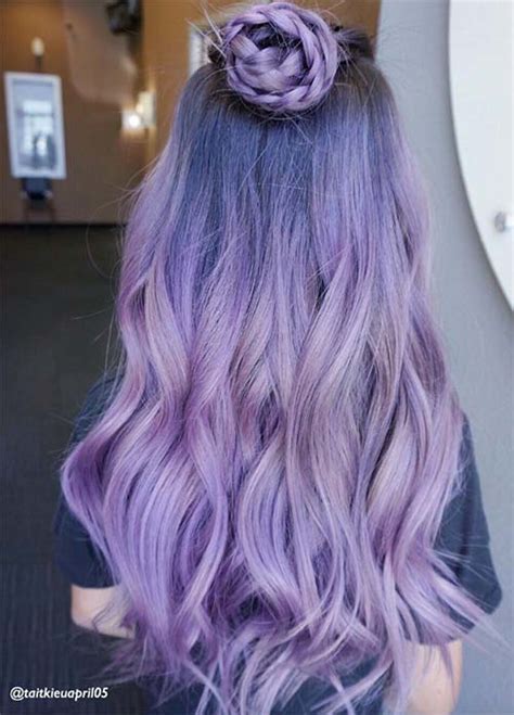 50 Lovely Purple And Lavender Hair Colors In Balayage And Ombre Hairs