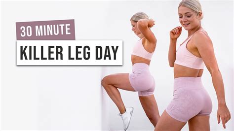 Day Min Leg Workout No Equipment No Repeat Day Killer Hiit