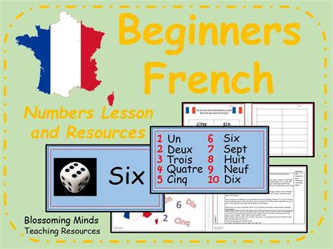 French lesson and resources : Numbers to 10 | Teaching Resources ...