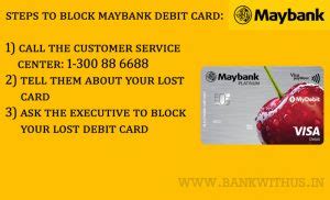Activate / deactivate debit card. How to Block Maybank Debit Card? - Bank With Us