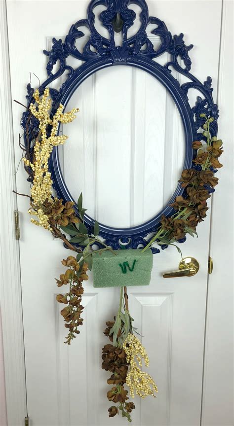 Use A Picture Frame For An Amazing Wreath Celebrate And Decorate
