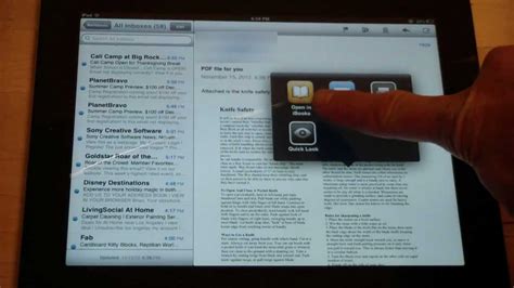 Choose the print icon in the bottom row of the ios share sheet (the. How To Save PDF Files To An iPad - YouTube