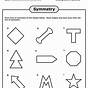 Worksheets About Lines Of Symmetry In Shapes