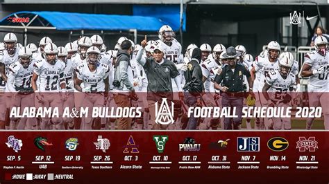 Alabama A M Releases Football Schedule Rocketcitynow Com