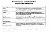 Employee Review Wording Pictures