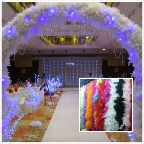 Wholesale Feather Wedding Decorations 2m Long Boa Fluffy Craft Costume