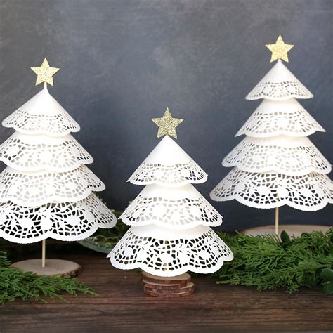 Make Paper Doily Christmas Trees Wdollar Store Supplies Its