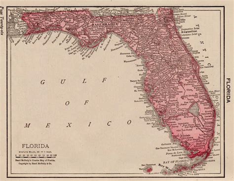 Small Antique Florida Map Pretty Map Of Florida State Map 1917 Gallery
