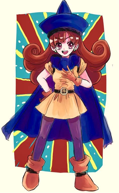 safebooru 1girl alena dq4 breasts brown hair cape commentary request curly hair dragon quest