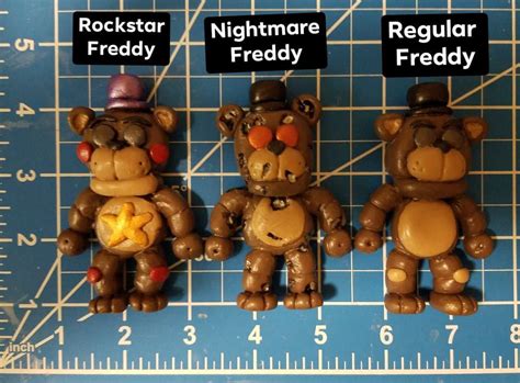 Five Nights At Freddys Custom Made Models Clay Models Fnaf Security