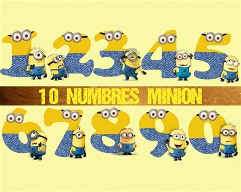 Minions Numbers Minion Numbers Free Printables Complexlaguna