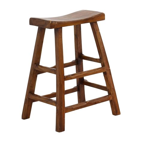 They range from traditional models to the most recent designs. 55% OFF - Rustic Wood Saddle Seat Counter Stool / Chairs