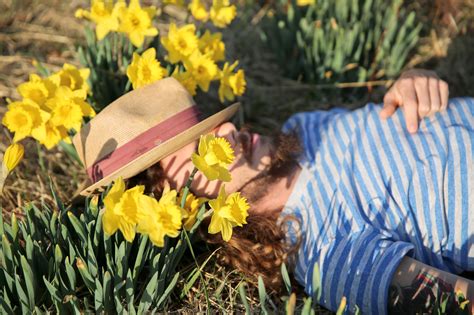 Download Man Lying In Flowers Royalty Free Stock Photo And Image