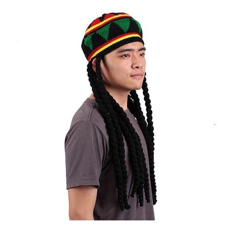 Rhasta Rasta Hat Jamaica Beanie Knit Crochet Slouchy Bob Marley Reggae