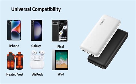 Miady 2 Pack 15000mah Portable Charger Power Bankw Two 5v2a Usb