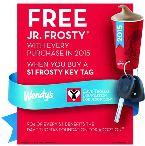 Wendy's Frosty Key Tags Are Back- Buy for $1, Get Free Jr Frostys All