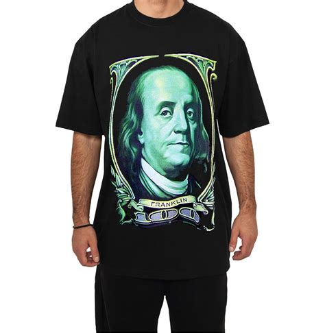 Urban Benjamin Franklin Dollar Bill Black T Shirt Masonictee Com Online Store Powered