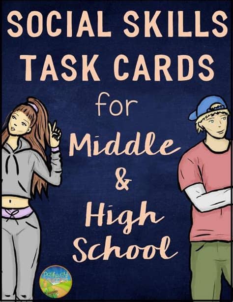 Social Skills Task Cards for Middle and High School ...