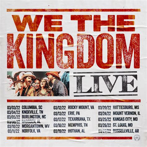 We The Kingdom Announces 16 Date Headlining Tour