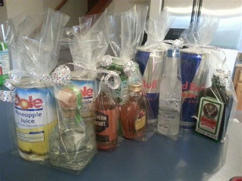 Adult party favors. Liquor and chasers. Guests will love ...