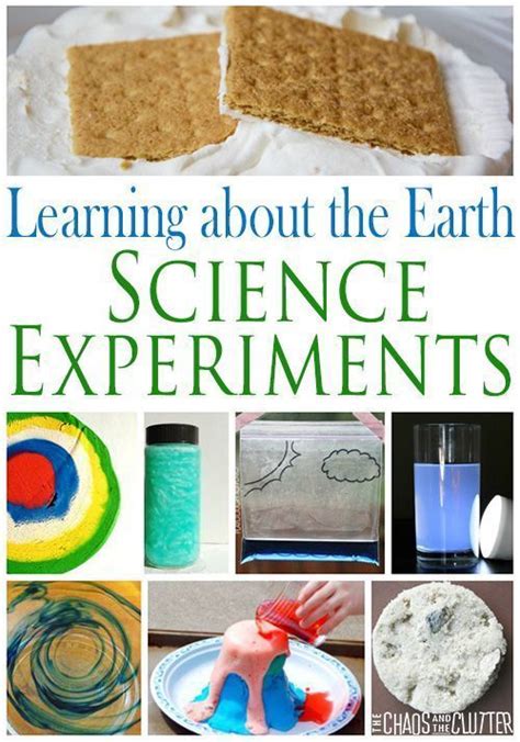 Learning About The Earth Science Experiments Earth Science Activities