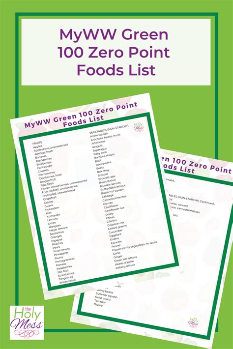 Nov 11, 2019 · here is a printable of the my ww green 100 zero point foods list available to you when you use the green plan. Pin on Weigh watchers