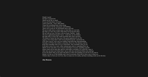 Jim Henson Quotes Jim Henson T Shirt Teepublic