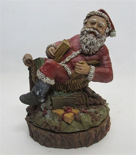 1983 Tom Clark Christmas Santa Claus Figurine 65 And Gnome