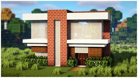 Minecraft Modern House Tutorial Step By Step