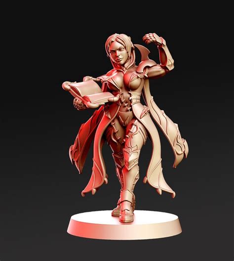 Female Wizard Sexy Pinup 28mm Scale 32mm Scale 75mm Etsy