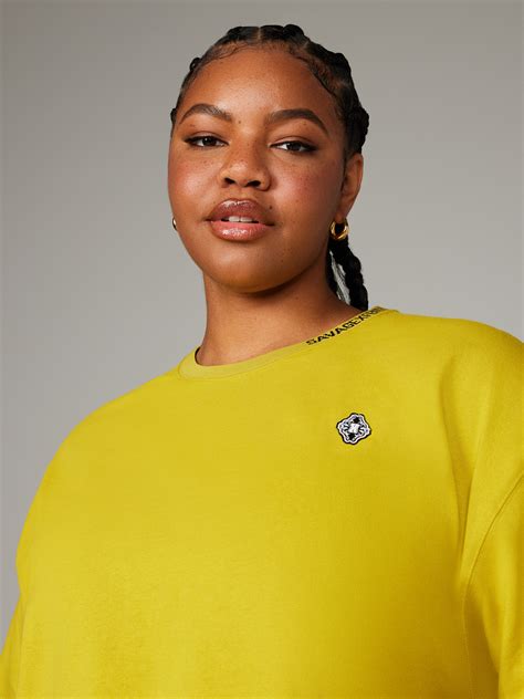 Essential Heavy Jersey Back Page Cropped Tee in Gold & Yellow | SAVAGE