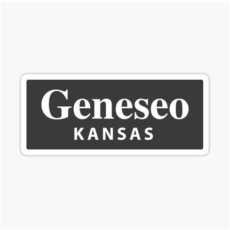 Geneseo Kansas Sticker For Sale By Everycityxd2 Redbubble