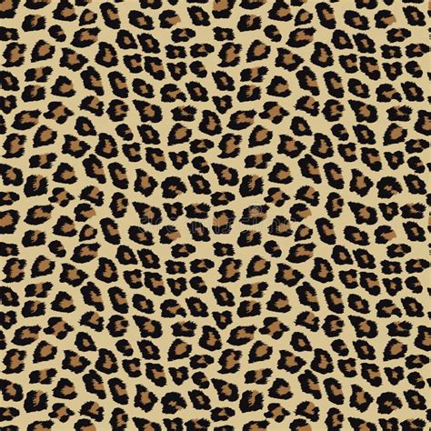 Seamless Pattern With Leopard Skin Stock Illustration Illustration Of