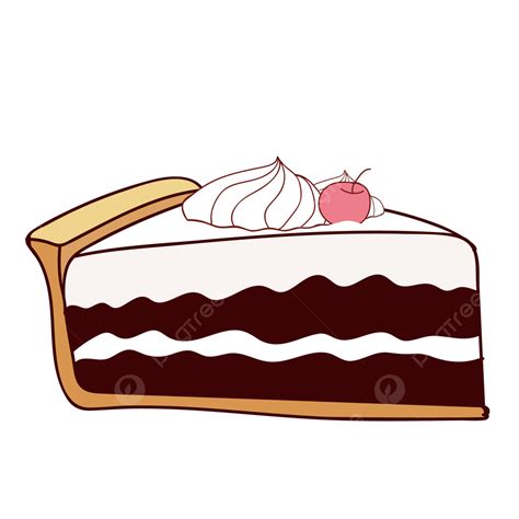 delicious cake clipart hd png cartoon delicious chiffon cream cherry cake vector cartoon hand