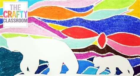 This Polar Bear Landscape Art Project Is Colorful And Stunning When