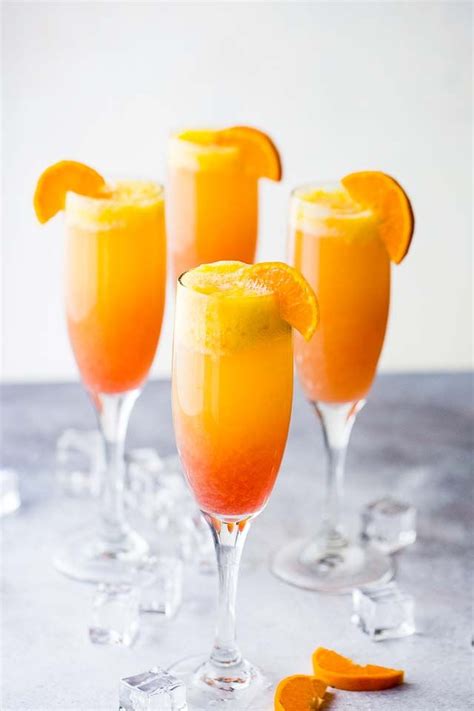 Sunrise Mimosa Recipe A Gorgeous And Delicious Twist To The Classic Mimosas Prepared With