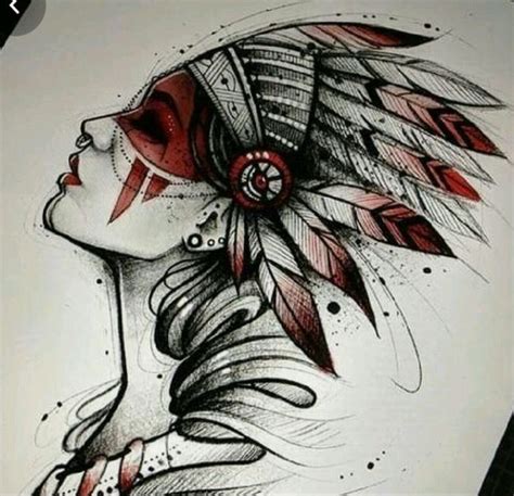Pin By A On Drawings Girl Back Tattoos Native Tattoos Indian