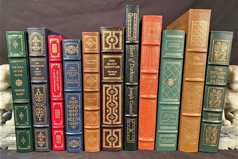 Lot Leather Bound Book Set 11 Volumes
