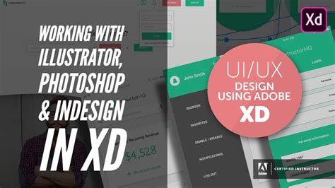 Working With Illustrator Photoshop And Indesign In Xd Uiux And Web