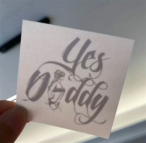 One Time Temporary Tattoo Stickers Adult Yes Daddy Temporary Etsy
