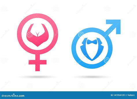 Vector Male And Female Gender Symbol Man And Woman Icon Stock Vector