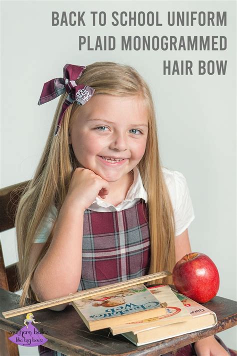 School Uniform Medium Plaid Bow - Plaid #54 | Plaid bow, School hair bows, Plaid accessories