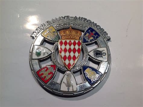 Original Badge Rally Automobile Monte Carlo 1954 Catawiki